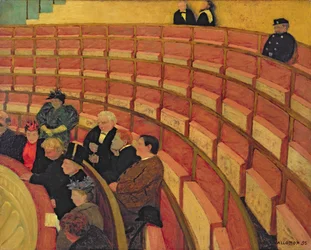 De bovenste cirkel in het Théâtre du Châtelet, 1895